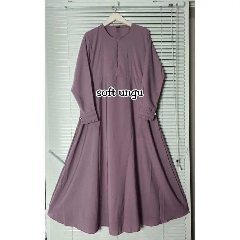 GAMIS WOLFIS GRADE A POLOS ONLY Muslim Wanita Dress Syari Basic Simple 4