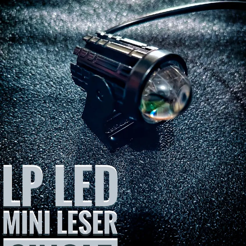 LAMPU TEMBAK LASERGUN LED D2 MINI OVAL 2 WARNA UNTUK MOBIL DAN MOTOR CAR & MOTORCYCLE 0