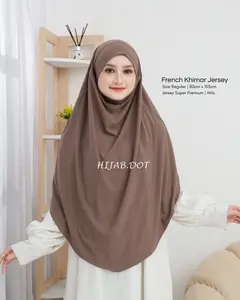 French Khimar REGULER Jersey Premium By HIJAB.DOT