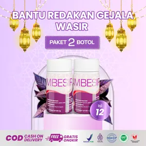 PROMO BUNDLING 2 Isi 12 Kapsul - Ambesir - Bantu Atasi Gejala Wasir Halal BPOM