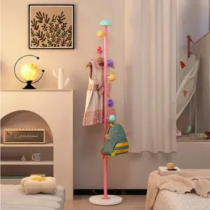 Rak Pakaian Vertikal Berdiri Di Lantai Hanger Mantel Besi Sederhana/ Rak Pakaian Kamar Tidur