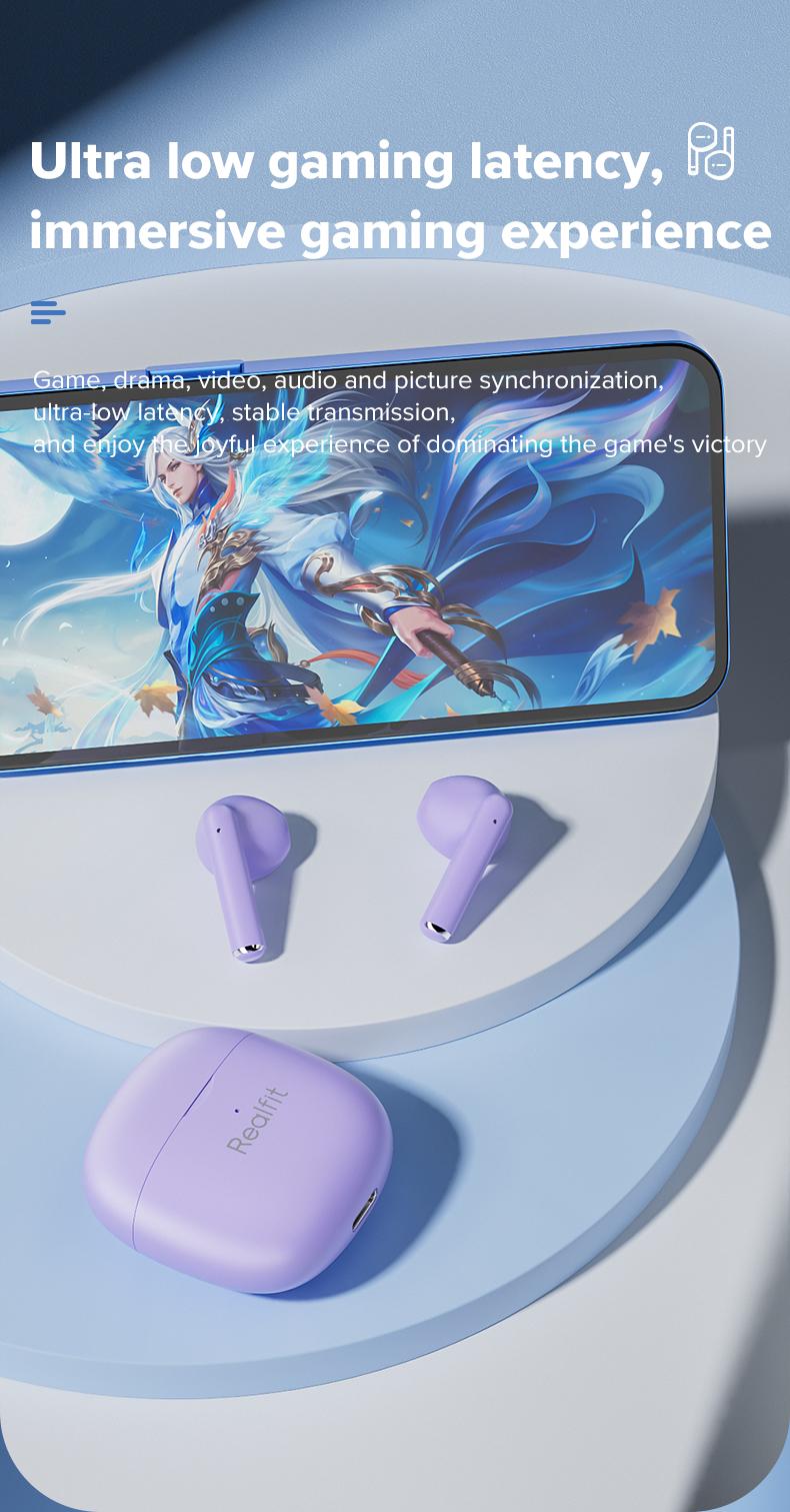 Product Introduction of Realfit F1   True Wireless Bluetooth 5.3 Earbuds Playtime 24 Jam HIFI 28