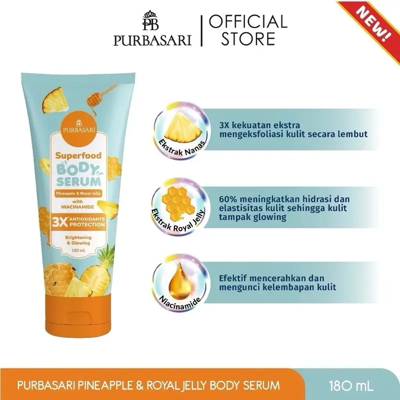 (GROMES.id)Purbasari Superfood Body Serum 180ml 2