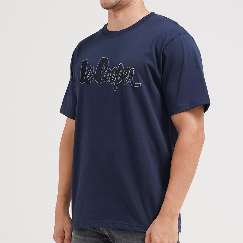 Lee Cooper T-Shirt Bold Logotype Navy 2