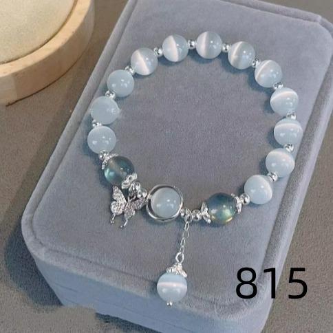 Lấy 1 Và Gửi 3 (814, 815, 816)  Vòng Tay Bướm Opal Giả, Thiết Kế Độc Đáo Ins Cho Nữ, Vòng Tay Ánh Trăng Màu Xám, Dễ Phối Đồ, Thanh Lịch Và Hợp Xu hướng Thích Hợp Cho Học Sinh 2