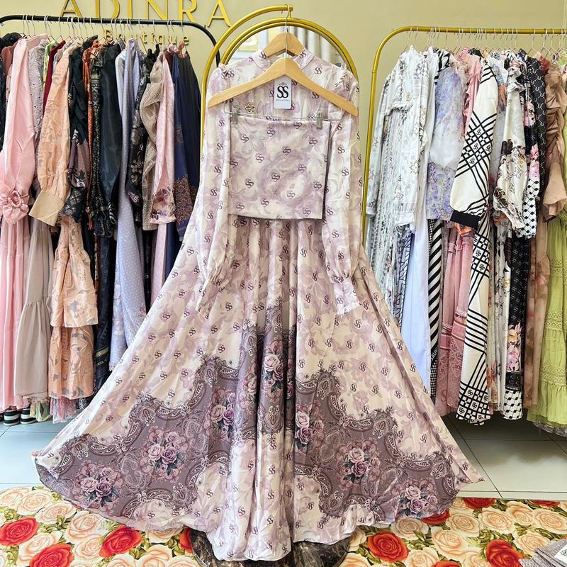Dress printing mawar shellasaukia 2