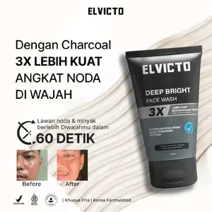 Elvicto Deep Bright 3x Face Wash with Cooling Sensation