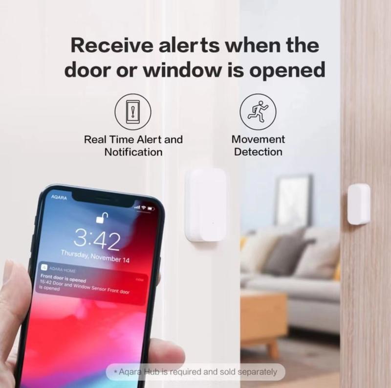 Product Introduction of Global version Aqara Door Window Sensor Zigbee Wireless Connection Gateway required Smart Home For Xiaomi mijia APP For Homekit 34