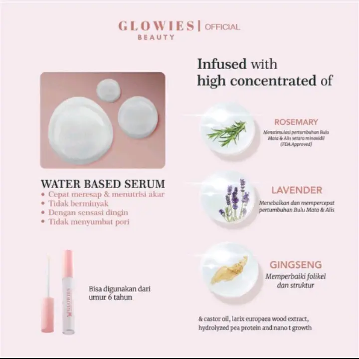 Glowies Beauty Eyelash & Brow Nutri Serum | Serum Penumbuh Alis dan Bulu Mata 1