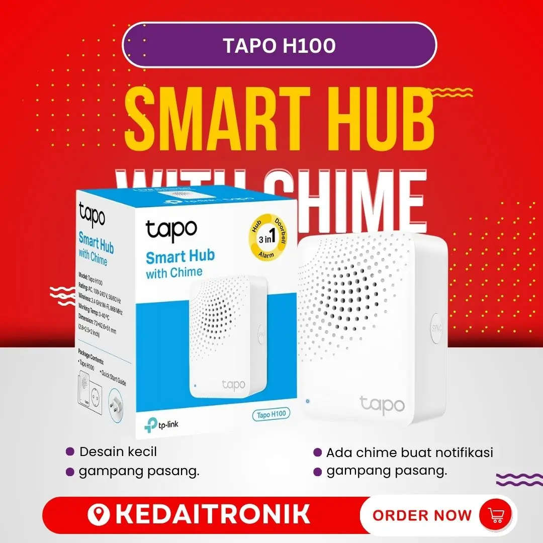 Tp-Link Tapo H100 Smart Hub with Chime Smart Control