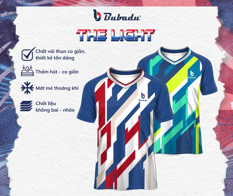 CHÍNH HÃNG BUBADU Áo cầu lông thi đấu THE LIGHT BUBADU thoáng mát Top Sport
