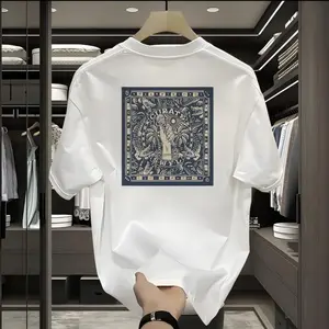 T-shirt Kaos Pria Motif corak Simple Keren Kaos Ala Amerika/ Kaos Distro Murah Bahan Lembut / Kaos Unisex Lucu / Kaos china korea