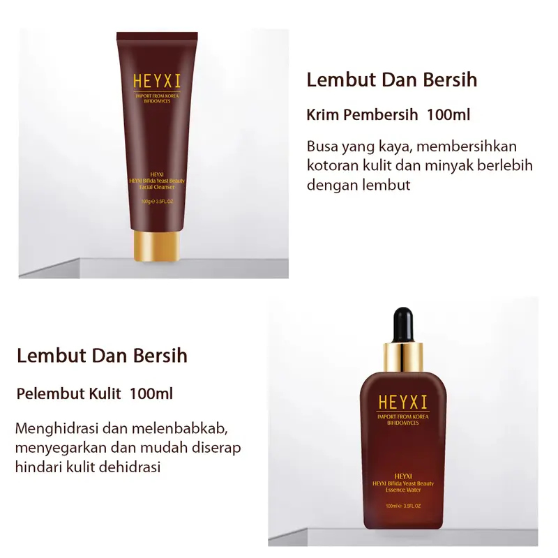 HEYXI Set Enam Potong , Pembersih Wajah/Toner/Esensi/Krim Mata/Lotion/Krim Wajah,+Kalung Mutiara Melembabkan Wajah/Mencerahkan Warna Kulit/Menghilangkan Kuning/Flek/Keriput/Mengencangkan Kulit 5