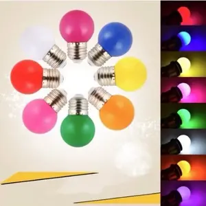 ￼Lampu Led Ping Pong 3W E27 Warna Warni / Lampu Dekorasi