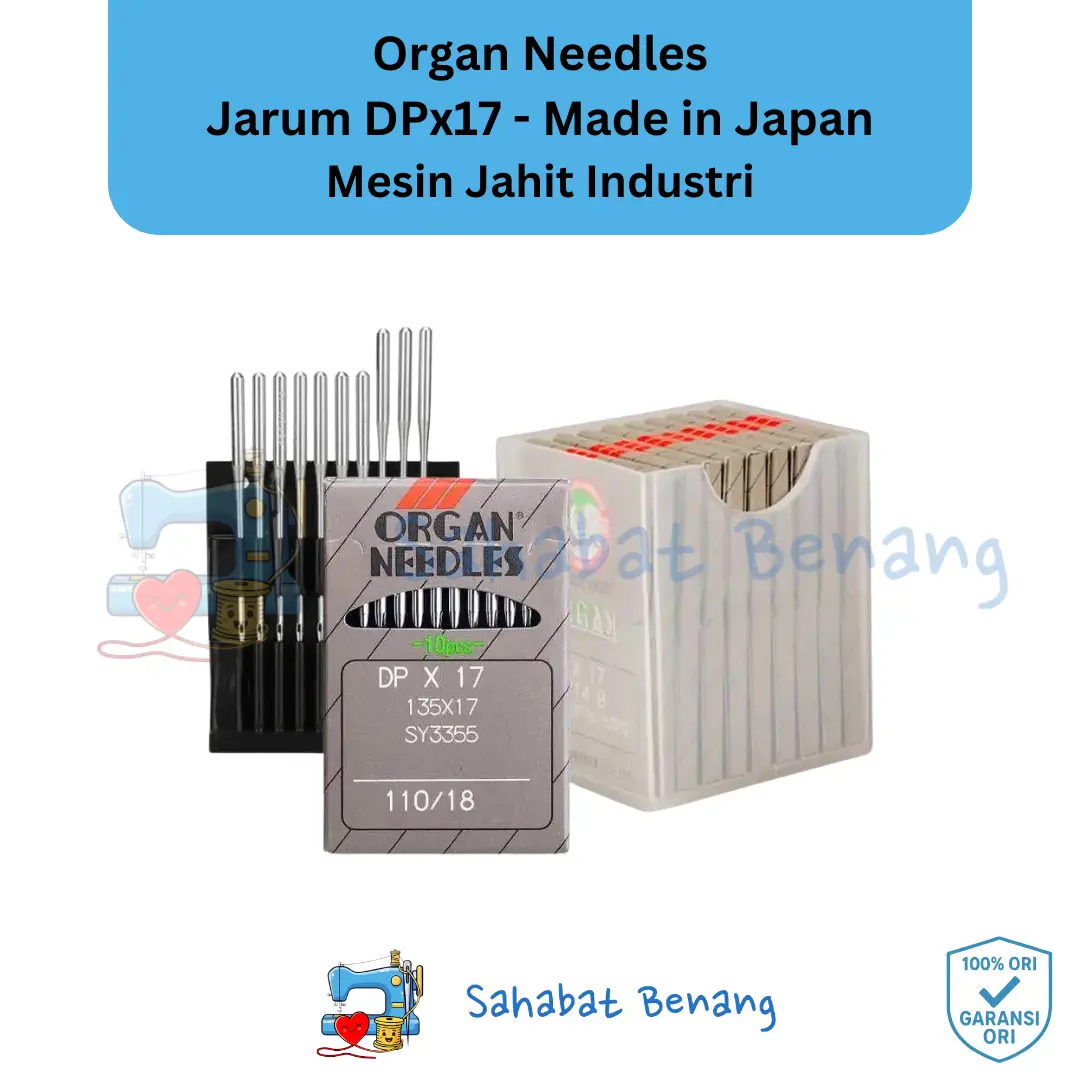 Organ Needles DPx17 - Jarum Mesin Jahit Industri Tipe DPx17