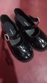 Product Review of Sepatu Sekolah Anak Perempuan Tali Hitam / Sepatu Flatshoes Anak Cewek Korea style from N**s 0