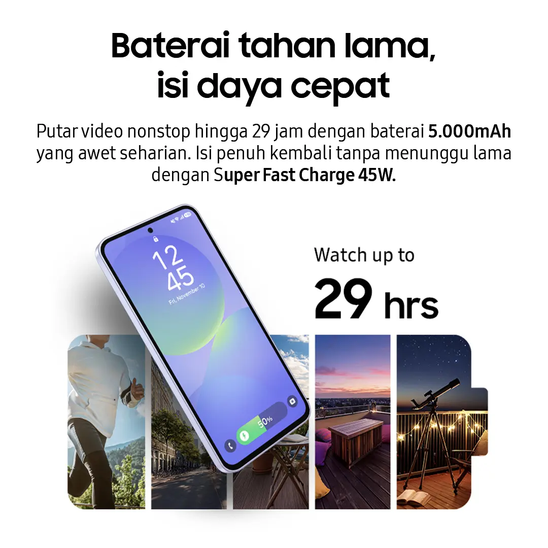 Samsung Galaxy A36 5G [8/256] [Upgrade dari 8/128 GB] | Galaxy AI | Snapdragon 6 | 45W Super Fast Charge