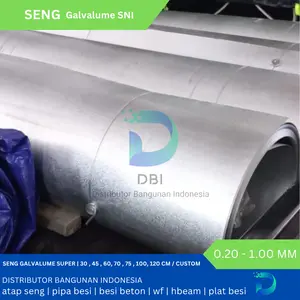Seng Talang Galvalum 90 cm 0.30 mm Super 1 roll (free ongkir)
