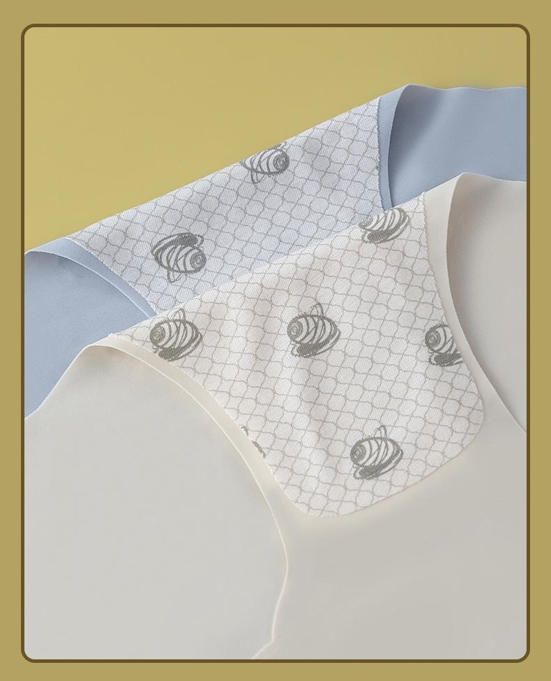 Product Introduction of 【UfurSkin】35-77.5 KG Mid-rise ice silk seamless invisible-feel panties for women, thin and breathable, with a sporty style, high-stretch. Made with a pure cotton, antibacterial gusset for added comfort and hygiene Lingerie Bridal Print   -86333 13