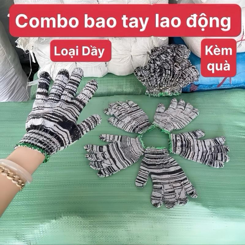  Combo 100 đôi bao tay len dầy co giãn . Dùng làm việc lao động hoặc đi nắng ạ.   MÃ 2   
