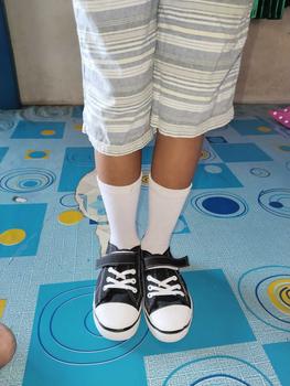 Product Review of SEPATU SNEAKERS ANAK MOTIF TEDDY BEAR AS175 Fashion Round Toe Gray from B**a 0