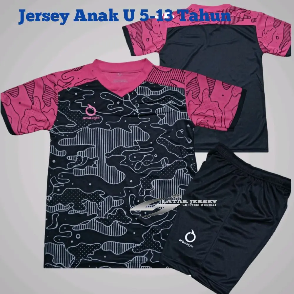 Baju Bola Anak Umur 5-13 Tahun Stelan Jersey Futsal Anak Terbaru 2025 Bahan Adem Berkualitas - Sport