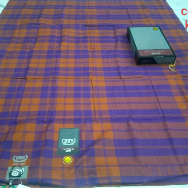 Sarung BHS Excellent KDT Olive Tua Kotak besar/ Original 2