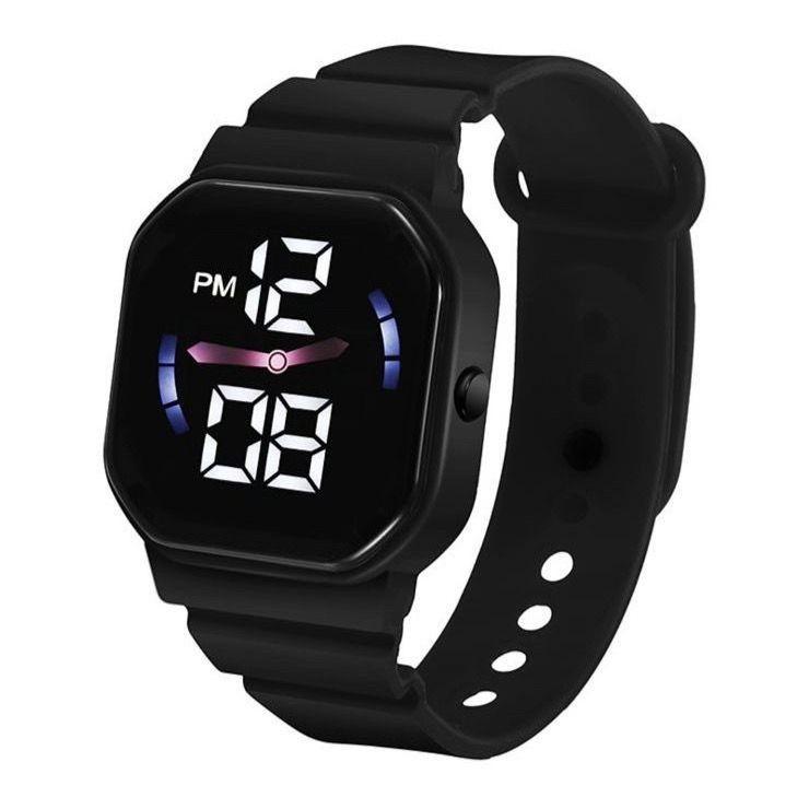 Jam Tangan Anak Laki-Laki Sport Waterproof Digital LED Abu Abu Premium Model Terbaru Keren Remaja Cewe Cowok Perempuan Anti Air - Fashion Cewek 2