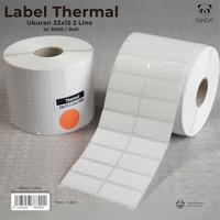 Gambar Label Direct Thermal 33x15 2 Line isi 5.000 Core 1 inch (Tanpa Pakai Ribbon) dari PANDA-TM Kota Administrasi Jakarta Barat 2 Tokopedia