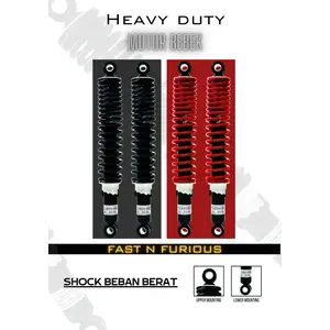 Shock Shockbreaker Beban Berat Heavy Duty 150-250 Kg Motor Bebek 280 320 340 360mm Supra Smash Blade Vega Jupiter Z Fizr Thunder Revo Karisma Grand Astrea