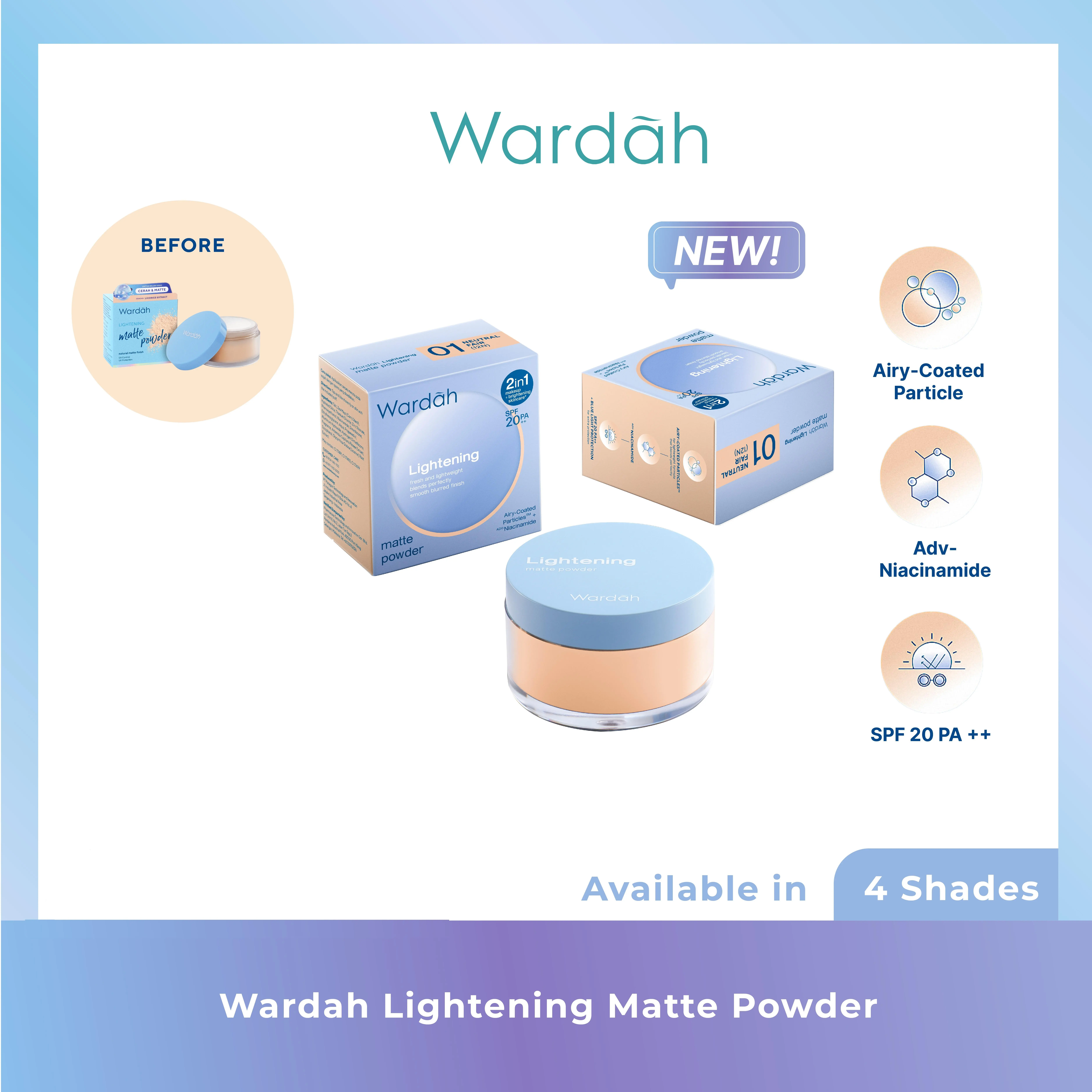 [ECER] - Wardah Lightening Matte Powder 20 g | Bedak Tabur
