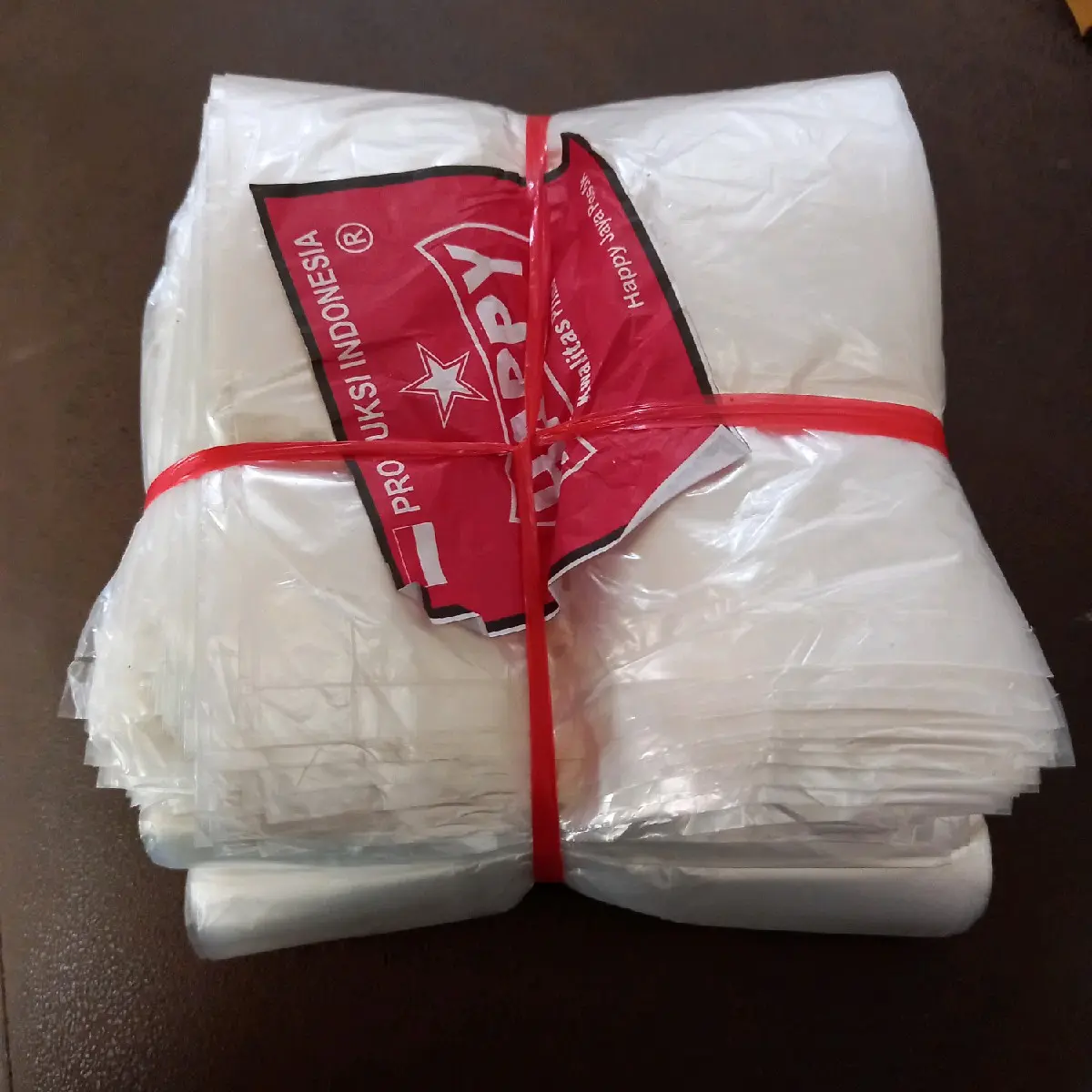 kantong kresek loss 1kg bening ukuran 15cm