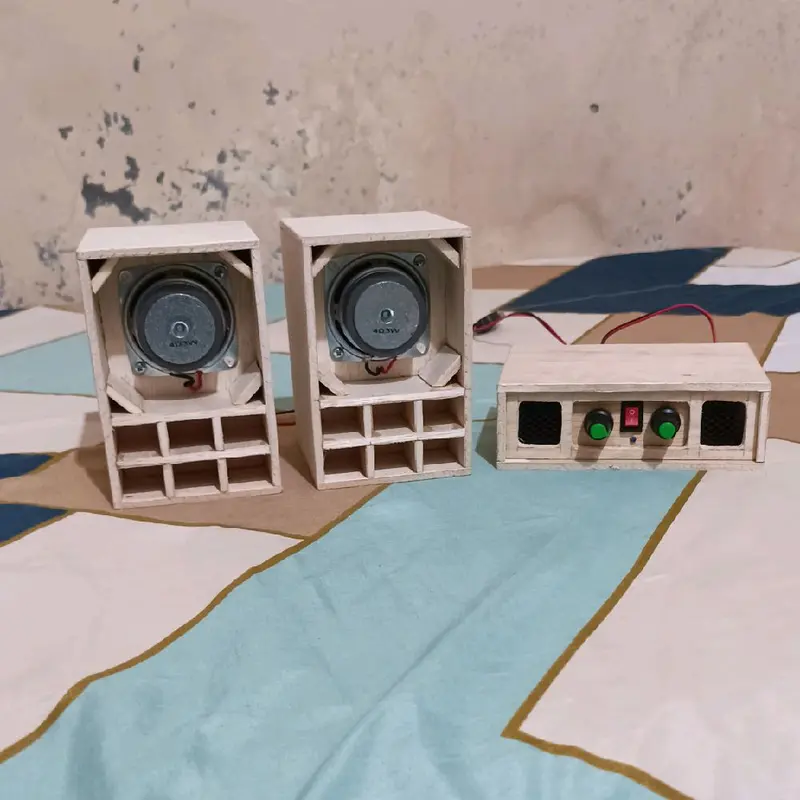 Miniatur Sound System SPL BOSTER 2 inch BLUETOOTH Speaker 3