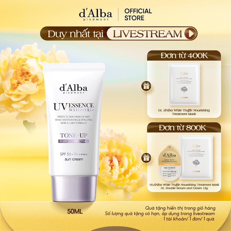 [LIVE] Kem chống nắng Nâng Tone TÍM White Truffle Purple Tone Up Suncream 50ml SPF50+ PA++++