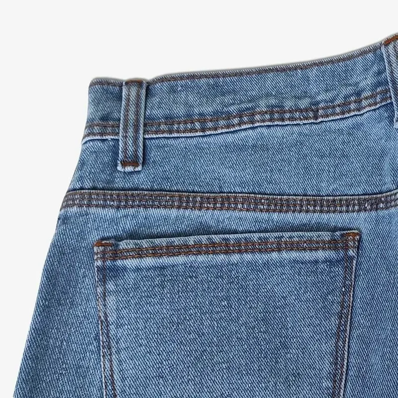 Celana Jeans Boyfriend Wanita Basic Premium Panjang Tebal - Model Import HQ Denim Cewek 4