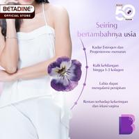 Gambar [BUY 2 GET 1] BETADINE REVITALIZING DAILY FEMININE WASH 150ML + BETADINE FEMININE WASH DAILY USE GENTLE PROTECTION IMMORTELLE 50ML + FREE BETADINE FEMININE WIPES - Pembersih Kewanitaan dengan Kolagen Nabati, Prebiotik, & Asam Laktat – Menjaga Kelembapan dari Betadine Shop Kota Tangerang 5 Tokopedia