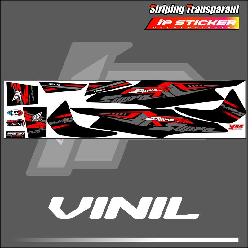 SUPRA FIT NEW (COD) STIKER STRIPING MOTOR HONDA SUPRA FIT NEW - STIKER LIST GRAFIK SIMPLE WARNA VARIASI DESAIN RACING HOLOGRAM DAN TRANSPARAN BISA COD IPS.KODE-470 2