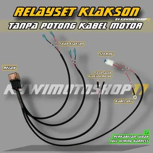 Relayset Klakson universal Keong Denso Hella Piaa racepro disc classic duromoto kabel Relay transparant
