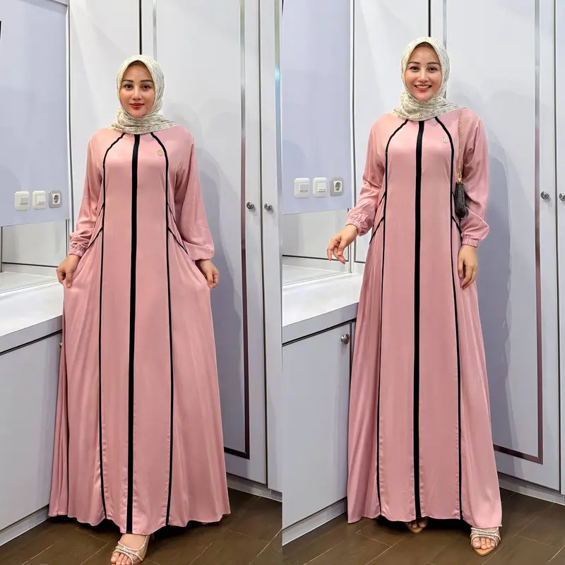 Faradina Exclusive Model Gamis Terbaru 2024 Premium Sonia Dress 4
