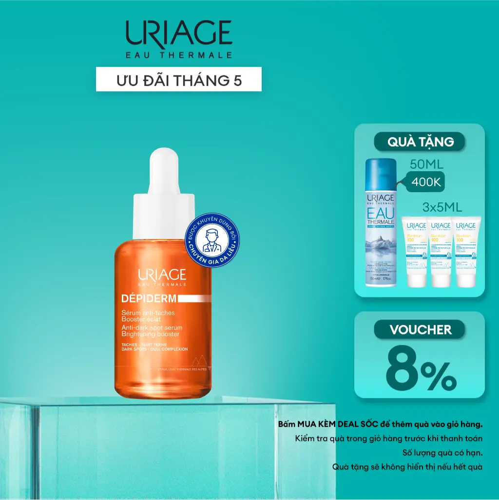 Serum giúp dưỡng sáng, làm mờ vết nám DÉPIDERM ANTI-DARK SPOT SERUM - BRIGHTENING BOOSTER 30ml Women Nữ Làm Đẹp Da Vitamin C