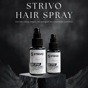 PROMO LAUNCH Strivo Hair Spray - Penumbuh Rambut Botak, Bantu Cegah Kerontokan & Kebotakan, Penghilang Uban, Menghitamkan Rambut, Perawatan & Treatment, 50 ml, Bebas Paraben