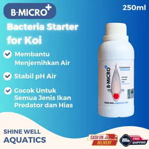 BMICRO+ Shine Well Aquaculture | 250 ml | Bakteri Starter Aquaculture, Menjernihkan Air Kolam Ikan Koi