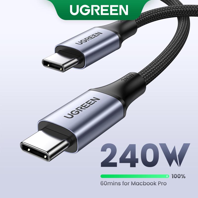 สายชาร์จเร็ว Type C, UGREEN, ความยาว 1 ม. และ 2 ม., กำลังไฟ 240W, SKU: 90440 สายชาร์จ Type C