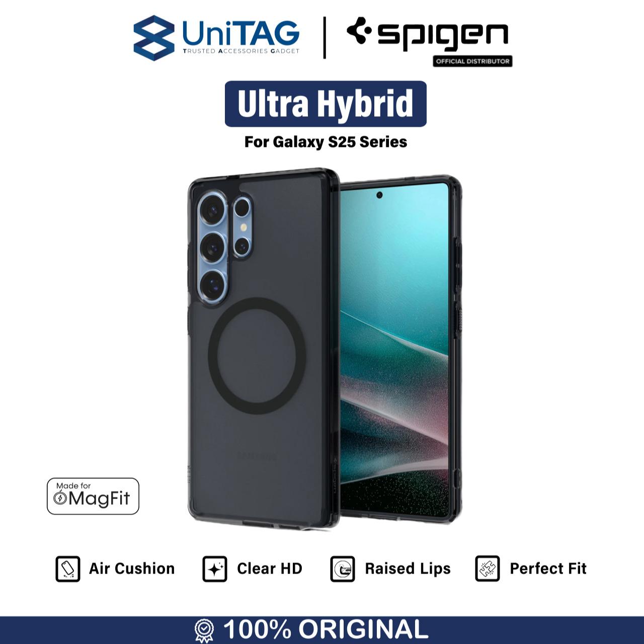 Case Samsung Galaxy S25 Ultra Plus Spigen Ultra Hybrid S Stand MagFit Anti Shock Crack Clear Casing