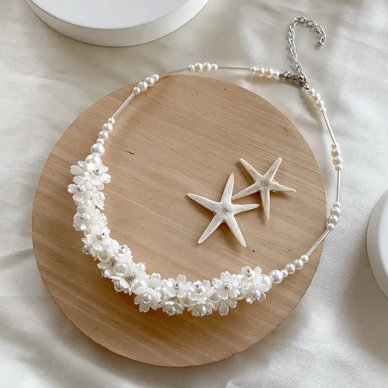 CRYSTAL BEADS NECKLACE ELISA | KALUNG HIJAB PREMIUM | KALUNG KRISTAL MANIK MANIK | HIJAB FASHION HANDMADE | AKSESORIS HIJAB CHOKER 0