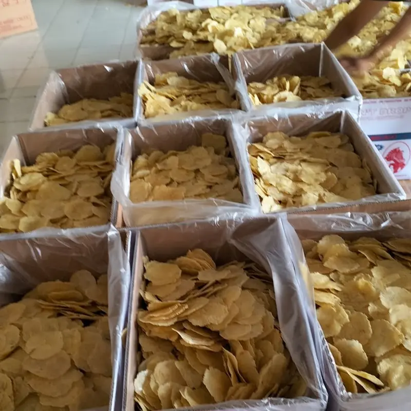 Emping Melinjo tipis Mentah 500 gra  kering siap goreng - Bahan Berkualitas Tinggi - Kemasan Praktis Carton - Food Snack 3