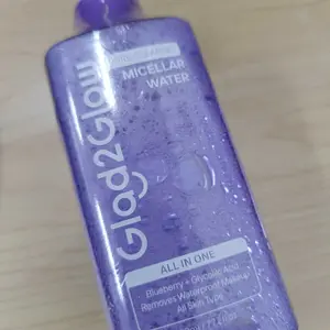 GladGlow Pore Clearing Micellar Water 130ml /230ml/ 300ml - All in One For All Skin Type Menghapus Makeup Waterproof Membersihkan Pori Pori Meratakan Tekstur Kulit Mengembalikan Kesegaran Glowingnya Seharian G2G