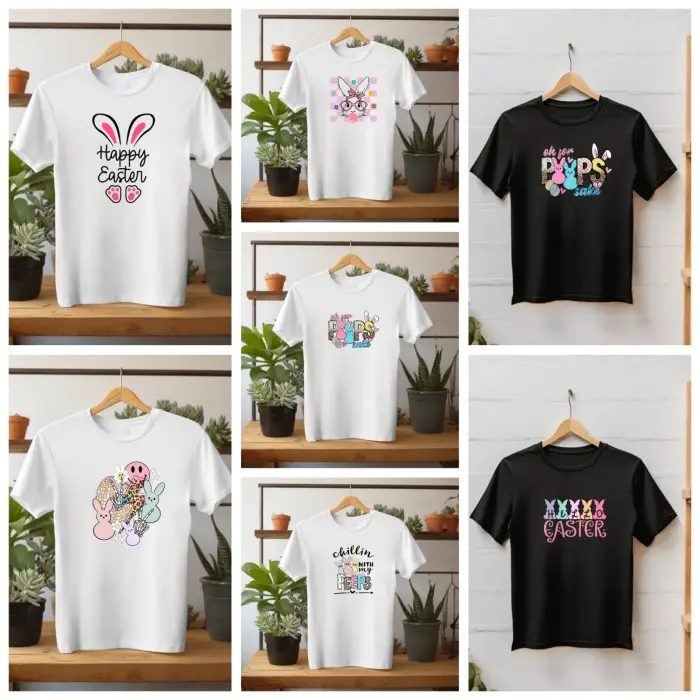 Kaos Baju Hari Paskah Easter Day Pria dan Wanita Design Khusus Limited Bahan Cotton Combed 30s dijamin adem dan Sablon Kuat - helloeaster, XS Distro Nyaman 1