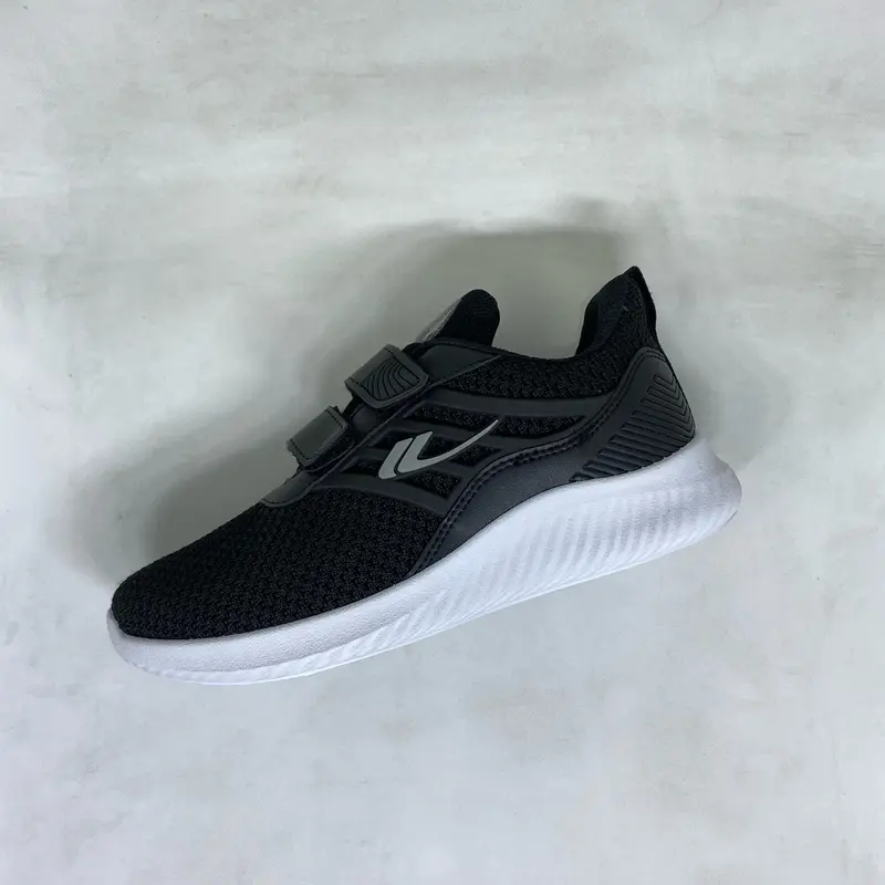 Sepatu New Era Atlanta Velco Hitam Putih Sepatu Sekolah/Sepatu Sneakers / Sepatu Anak 7