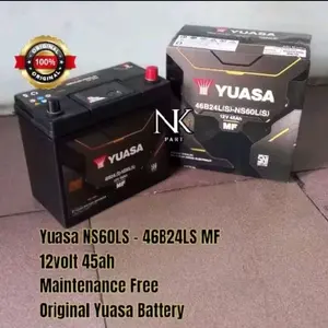 Aki Mobil Honda Civic, Accord, Stearn, HRV Mugen Yuasa NS60LS MF 45Ah